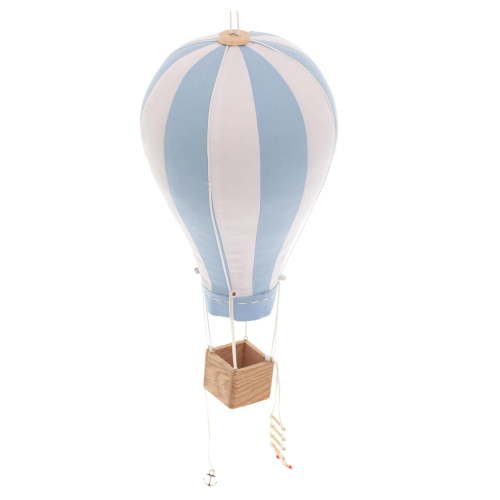 Hanging Textile Baby Blue Hot Air Balloon Kid Nursery Children Room Decor Baby Shower Gift Large 12 in