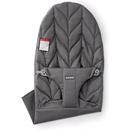 BabyBjörn Fabric Seat for Bouncer, Cotton, Petal Quilt, Anthracite