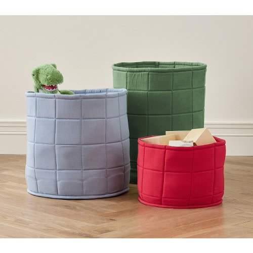 Color Pop Quilted Nesting Storage, Set of 3