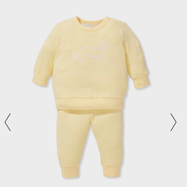 Baby Girl Butter Plush Long Pj Set - Peter Alexander