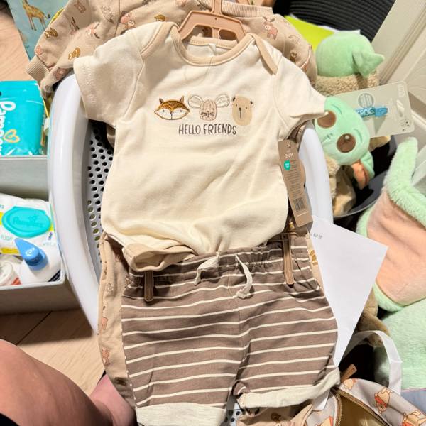 Chick Pea Baby Boy 4 Pc Jogger Outfit Set, Sizes Newborn-9 Months