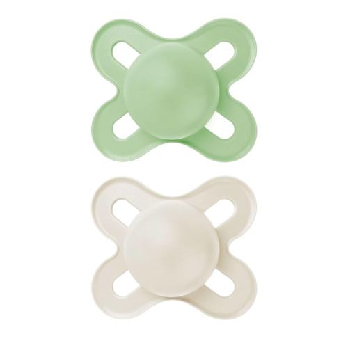 MAM Original Start Matte Baby Pacifiers, Binky for 0-3 Months, BPA-Free Silicone Nipple, Easy to Clean, Best for Newborn Babies, Developed with Medical Experts, 2 Count Binkies with Sterilizer Case
