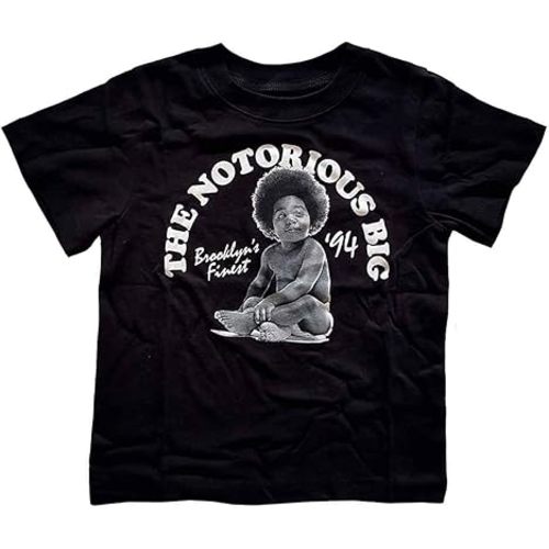 Biggie Smalls Toddler T Shirt Baby Logo Official Black 12 Months to 5 Yrs Size 24 Months