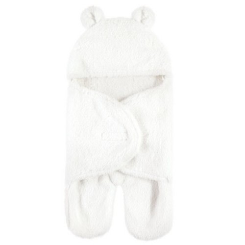 Hudson Baby Unisex Baby Animal Faux Shearling Baby Outdoor Stroller Sack Wrap, Cream, One Size