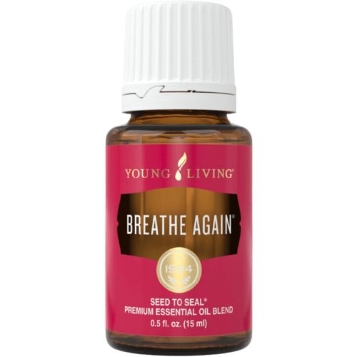 Breathe Again 15mL by Young Living Premium Essential Oil Blend - Cooling Sensation - Refreshing and Rejuvenating Aroma - Soothing and Comforting Aroma