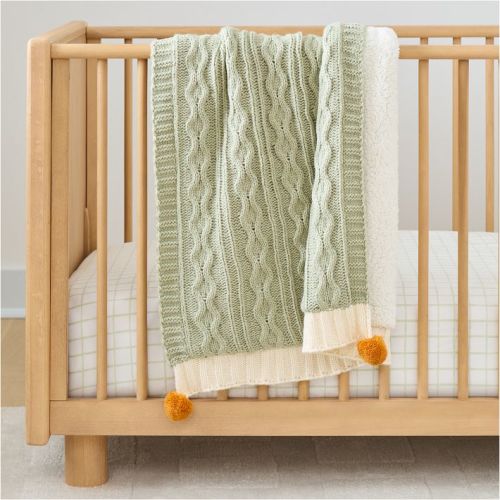 Cozy Cable Knit Baby Blanket