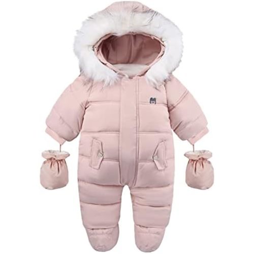 Baby Girl Winter Snowsuit Toddler Jacket Clothes For Boy Infant Jumpsuit Hoodied