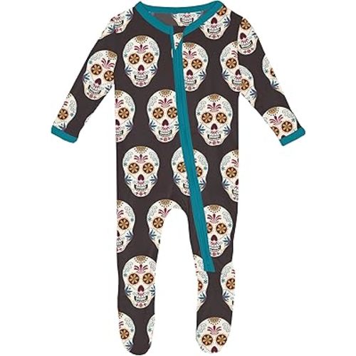 KicKee Halloween Celebrations Footie with Zipper, One-Piece Baby Clothes, Boy and Girl Soft Clothes