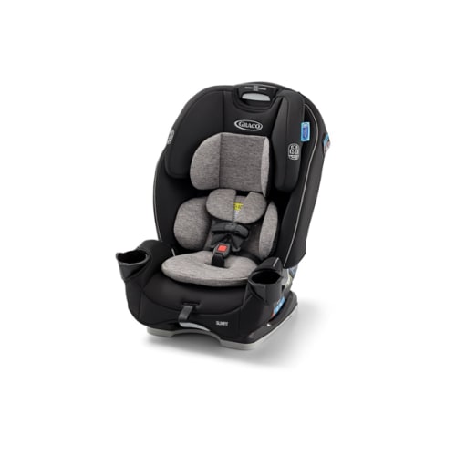Graco Slimfit 3-in-1 Convertible Car Seat, Ultra-Space-Saving Design, Jarret, Suitable for Rear and Forward-Facing, Highback Booster Seat with 10-Position Headrest