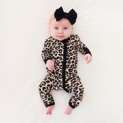 Infant Lana Leopard Convertible One Piece - Posh Peanut