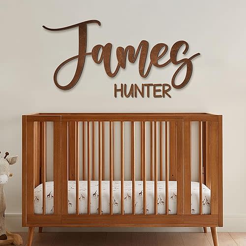 Personalized Name Sign for Nursery - Custom Wooden Name Signs for Kids Room, Personalized Nursery Name Sign - Perfect Baby Shower Gift, Wall Name Decoration & Wedding signs, Family Name Signs