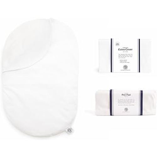 Topponcino Bundle (Organic White) | Organic Topponcino, Organic Extra Cover, and Pee Pads