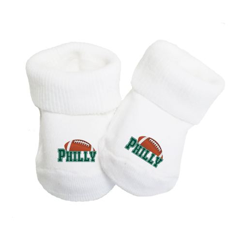 Future Tailgater Baby Toe Booties for Philadelphia Fans