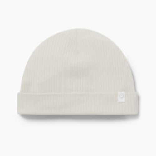 MORI Ribbed Hat - Ecru, 0-3m