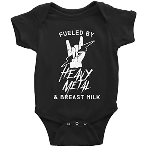 Heavy Metal & Breast Milk Baby Boy Girl Onesie Newborn Organic Bodysuit Romper