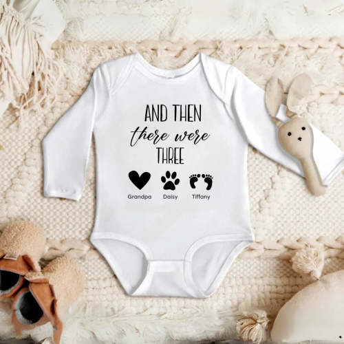 And then there Were Four Onesie, Pregnancy Announcement Bodysuit, Baby Shower Gift, Baby Coming Soon Bodysuit, Baby Announcement Kid OS20H
