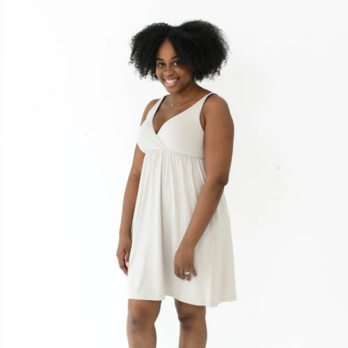 Women's Nightgown in Oat – Kyte Living