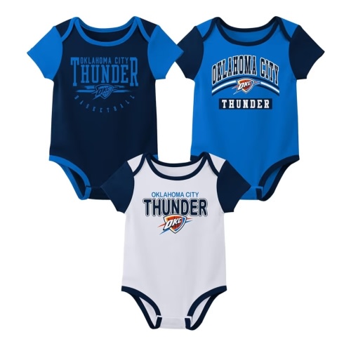 Outerstuff NBA Teams Newborn Baby and Infant Short Sleeve Bodysuit Variety 3-Pack (0-18m)