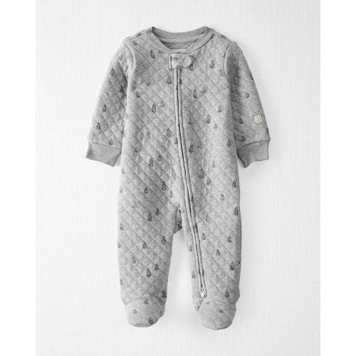 Baby Doubleknit Quilted Sleeper Made with Organic Cotton