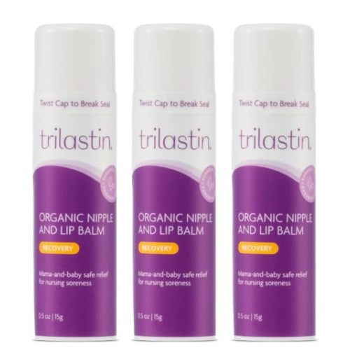 TriLASTIN Organic Nipple & Lip Balm (3 Pack)