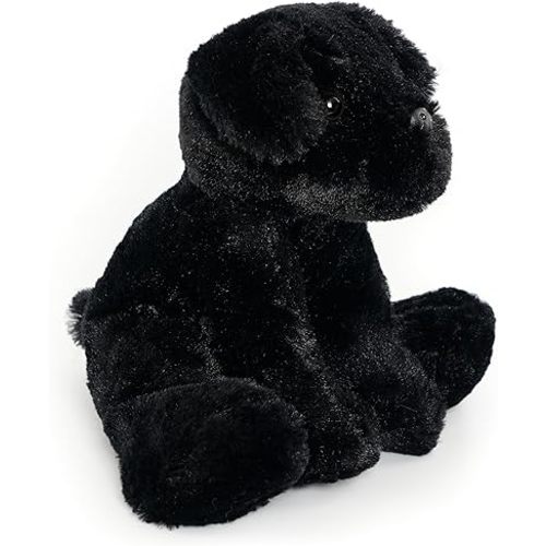 Small Retrievers Labs Labrador Puppy Dog Stuffed Animals Plush Toys for Kids Boys Girls Birthday Bedtime Easter, 7.9" Black
