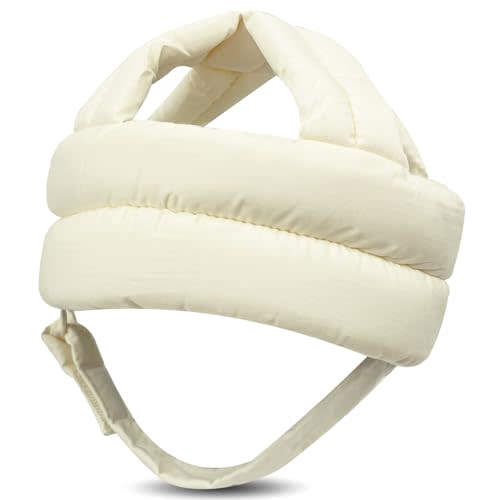 REFLYAWAY Baby Head Protector Baby Helmet for Crawling Walking, No Bumps Safety Head Adjustable Protective Cap for Walking, Playing (Beige)