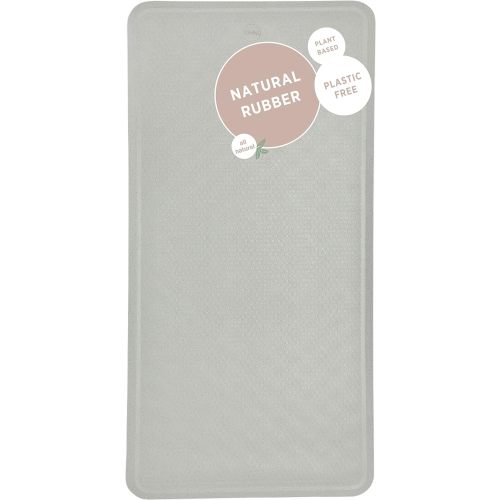 HEVEA Natural Rubber Big Bath Mat - Upcycled, Scandinavian Design - Non Slip Bathtub Mat, 299 Suction Cups - Safe and Friendly for All Ages (Granite) - Granite - Big