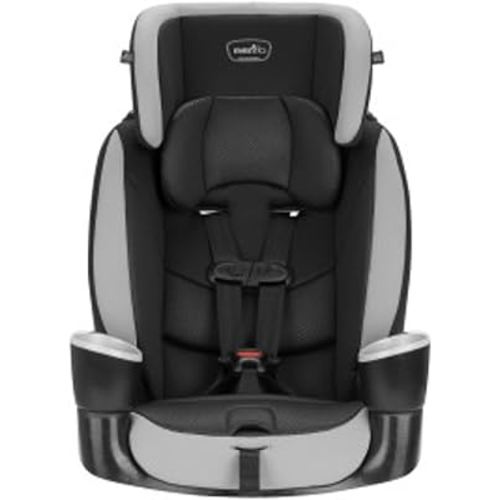 Evenflo High-Back Booster Car Seat with Harness, 22 to 110lbs, Maestro Sport, Granite Gray