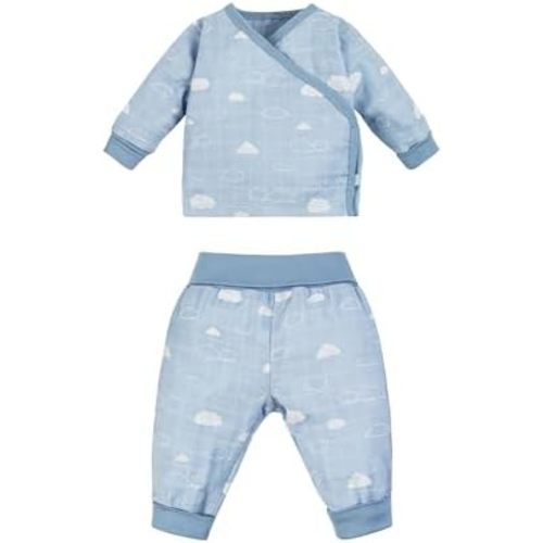 Under the Nile Organic Cotton Muslin Side Snap Top and Pants Set