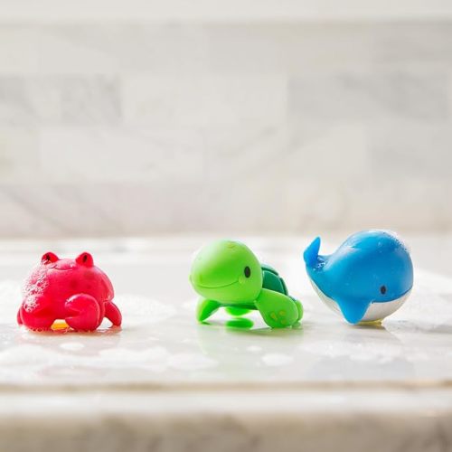 Munchkin Baby Bath Toy Squirts for Babies and Toddlers 9 Months and Up, Ocean Sea Animals Squirters, 8 Pack