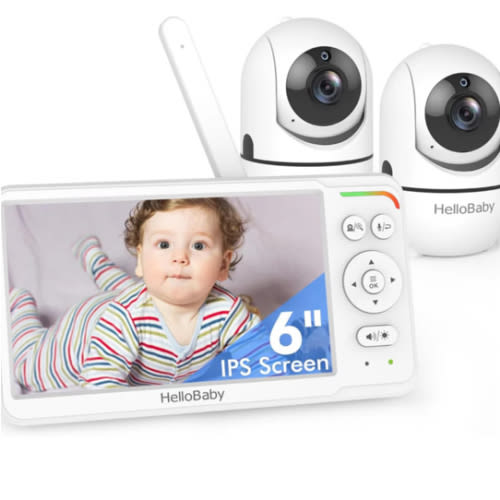 HelloBaby HB6560-2 Video Baby Monitor with two cameras