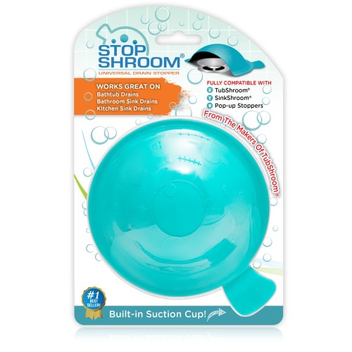 TubShroom Aqua Universal Drain Stopper, Water Control Solution