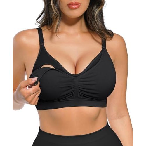 Lover-Beauty Nursing Bras for Breastfeeding Comfortable Hands Free Pumping Bras Pregnancy Maternity Sport Bra Plus Size