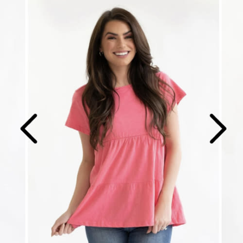 Cotton Nursing Top - Ruffle Watermelon