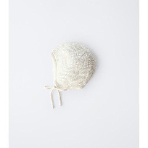 COTTON SILK KNIT BONNET - Ecru | ZARA United States