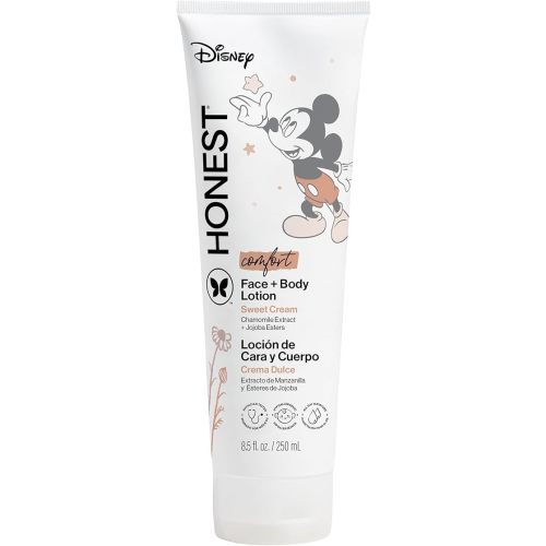 The Honest Company Moisturizing Face and Body Lotion Fast Absorbing Dermatologist Tested Hypoallergenic Disney’s Mickey Mouse Comfort Sweet Cream 8.5 fl oz