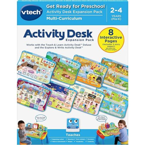 VTech Touch and Learn Activity Desk Deluxe Expansion Pack - Get Ready for Preschool (Packaging May Vary)