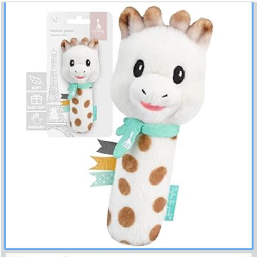 Sophie la girafe Sweetie Pouet Rattle | Soft, Fun & Easy to Grasp | Awaken All 5 Senses