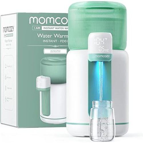Momcozy Baby Bottle Warmer, Automatic Fast Water Dispenser for Making Formula Instantly with Night Light, 2-11Oz Options & 2.5L/84Oz Larger Capacity Detachable Tank, 4 Temperature Control
