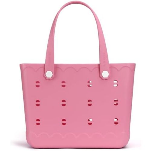 Large Rubber Beach Tote Bag | Durable Rubber Bag Waterproof Washable Versatile Modern Tote Bags