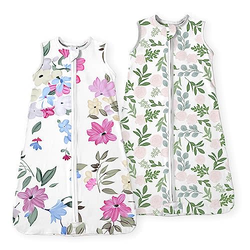 TOTBASIC Sleep Sack 0-6-12-18-24 Months, Premium Breathable Wearable Blanket Sleeping Bag 0.5TOG 1.0TOG for Baby Girl Boy