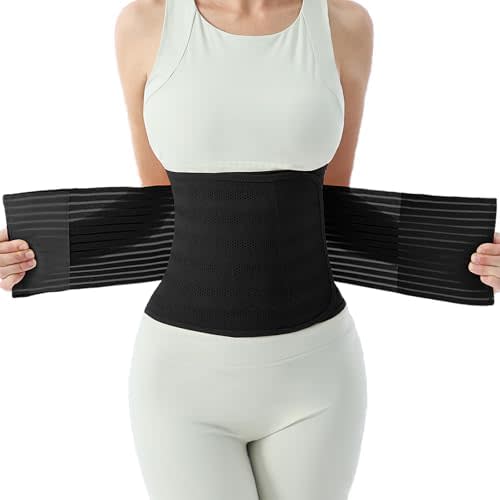 Trendyline Postpartum Belly Band for Women: Abdominal Binder Post Surgery Stomach Compression Support Belt - Post Partum Waist Girdle C Section Recovery Wrap