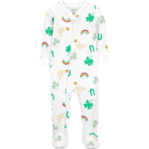 Carter's Child of Mine Baby and Toddler St Patrick's Pajama, One-Piece, Sizes 12M-5T