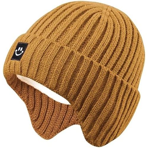 MaxNova Baby Winter Hat Toddler Beanie Hat Earflap Knit Cap for Boys Girls 0-8 Years