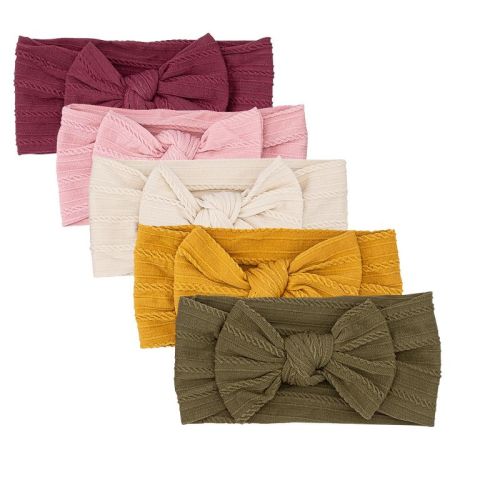 Parker Baby Co. Pebble Cable Knit Headbands - 5 Pack
