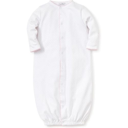 Kissy Kissy Baby Girls New Kissy Dots Print Convertible Nightgown, White/Pink, Small