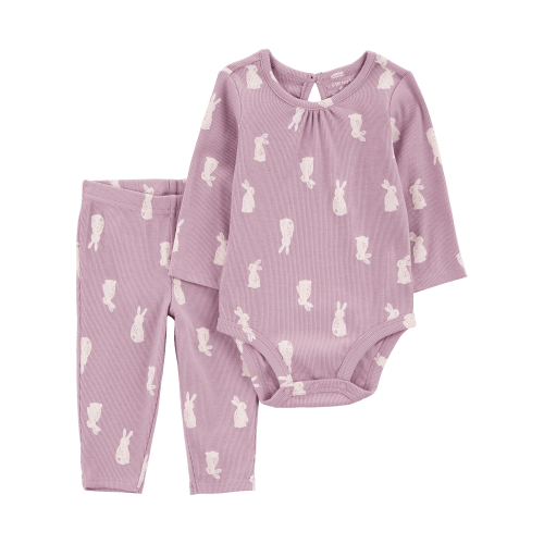 Baby 2-Piece Bunny Print Bodysuit Pant Set - Carter's | Carter's