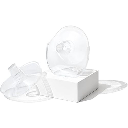 Willow Go Breast Pump Flanges, 2-Count - 24mm - Breast Shields for Willow Go Wearable Double Electric Breast Pump