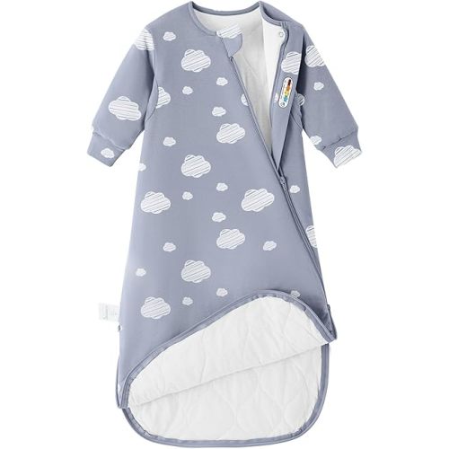Unisex Sleeping Bag for Babies and Toddlers 1.0 Tog Sleep Sack 6-18Months, Baby Sleep Sack, Newborn Sleep Sack, Wearable Blanket Baby,One Piece Long Sleeves,Gifts for Baby