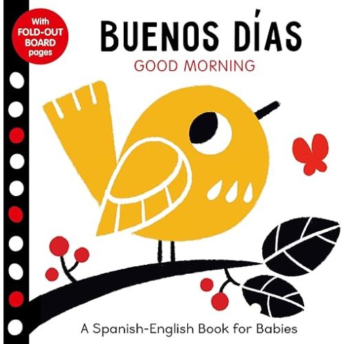 Buenos Dias: Good Morning - A Spanish-English Book for Babies - With Fold-out Board Pages (Tiny Tots Tummy Time) (English and Spanish Edition) Board book – March 14, 2023